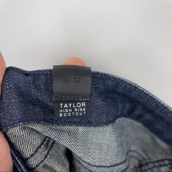 VINCE Taylor High Rise Bootcut Jeans Dark Wash Size 28 - Picture 10 of 12